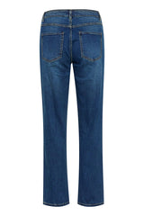 Culture Varina Ami Momfit Jeans - Dark Vintage Blue Wash