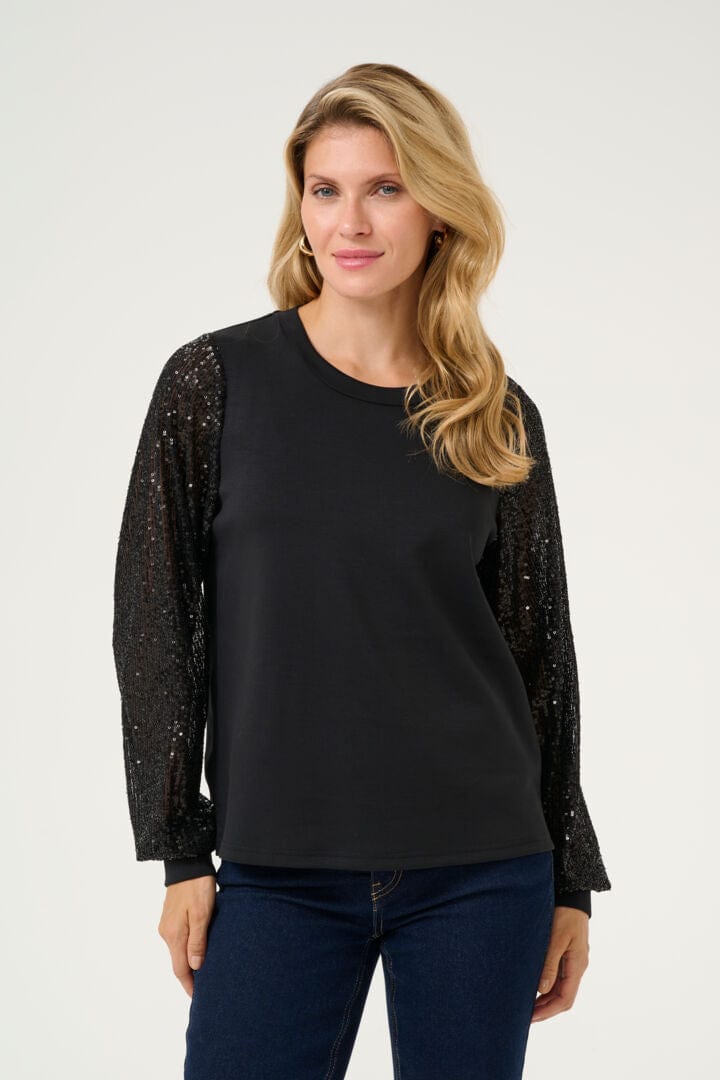 Culture Sula Chabrina Sequins Blouse - Black