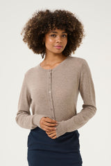 Culture Arrow Cardigan - Dune Melange