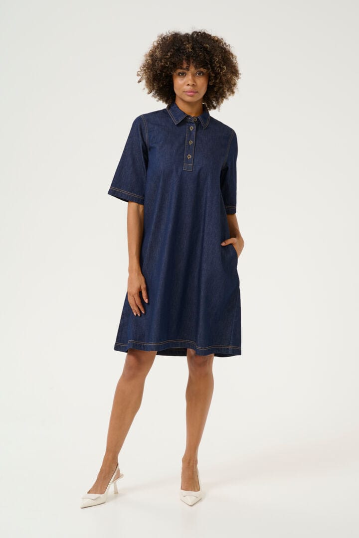 Culture Winnie Arpa Dress - Rinse Wash