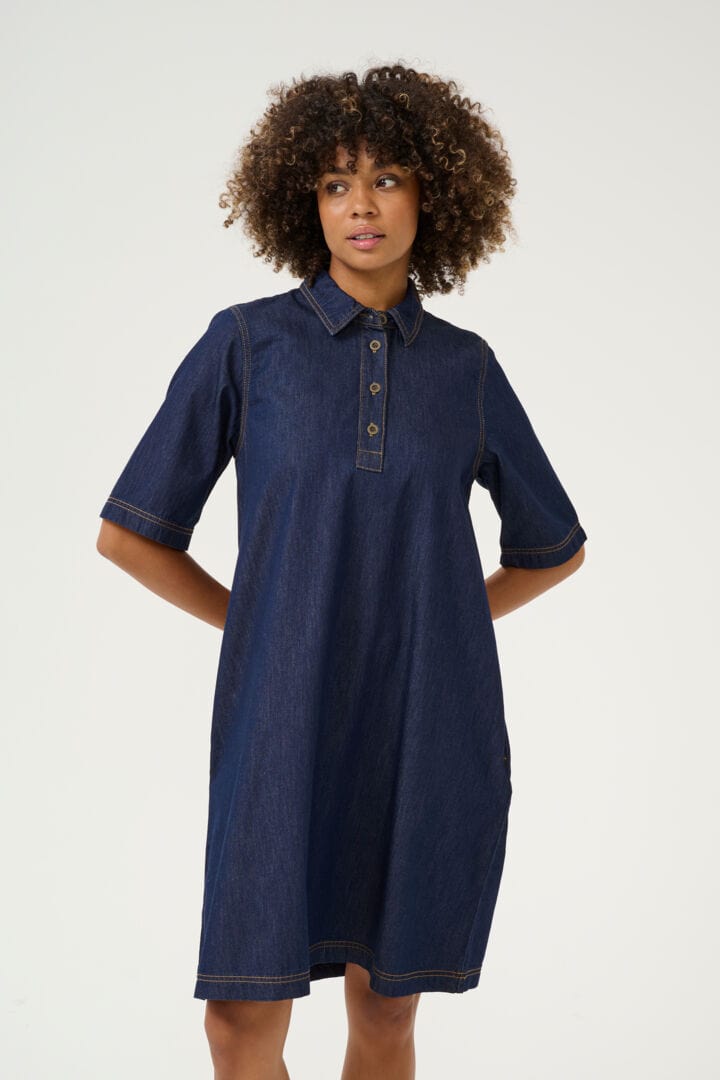 Culture Winnie Arpa Dress - Rinse Wash