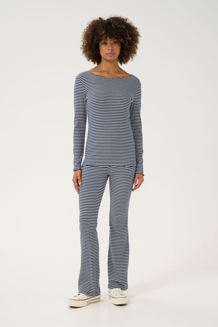 Culture Tea Dolly LS - Blues/White Stripe