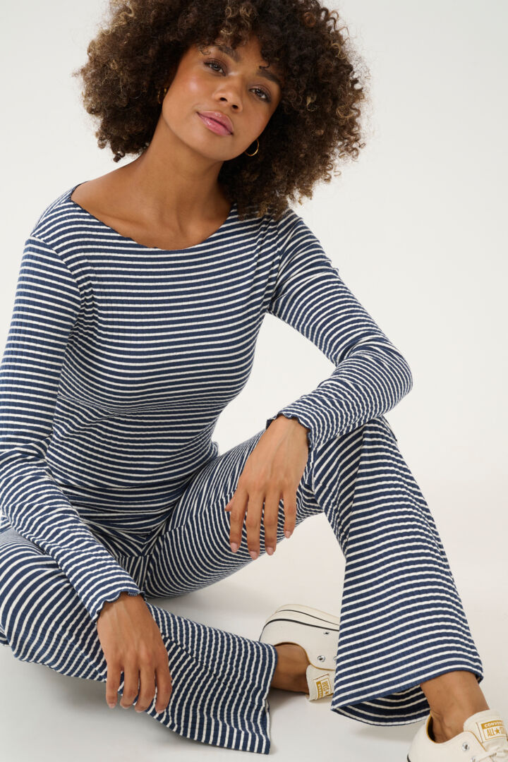 Culture Tea Dolly LS - Blues/White Stripe