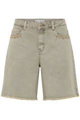 Pulz Annie HW Shorts - Vetiver
