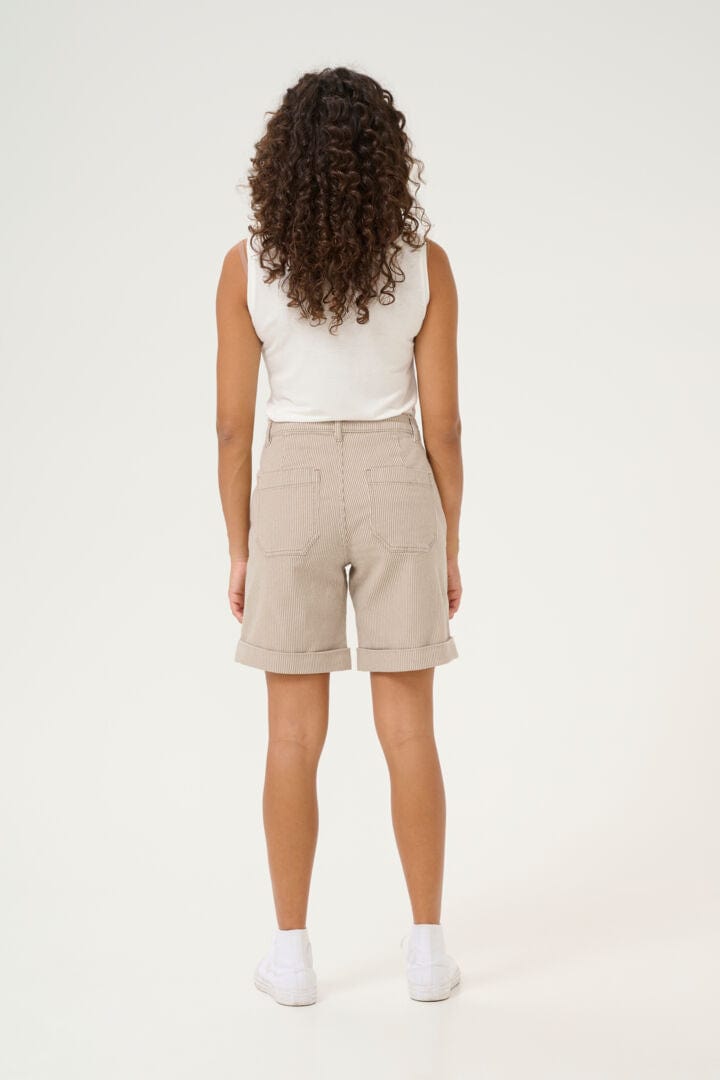 Culture Milky Shorts - Dune/White Stipe
