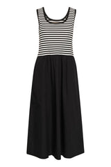 Culture Florence Tank Top Dress - Black/White Stripe