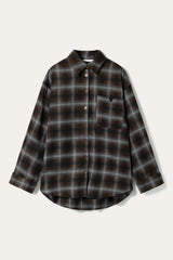 Noella Marlon Shirt - Brown Blue Check