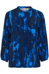 Culture Ashley Chaina Blouse - Blue Graphia