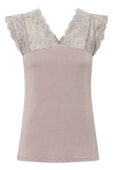 Culture Poppy Lace Top - Cloudburst