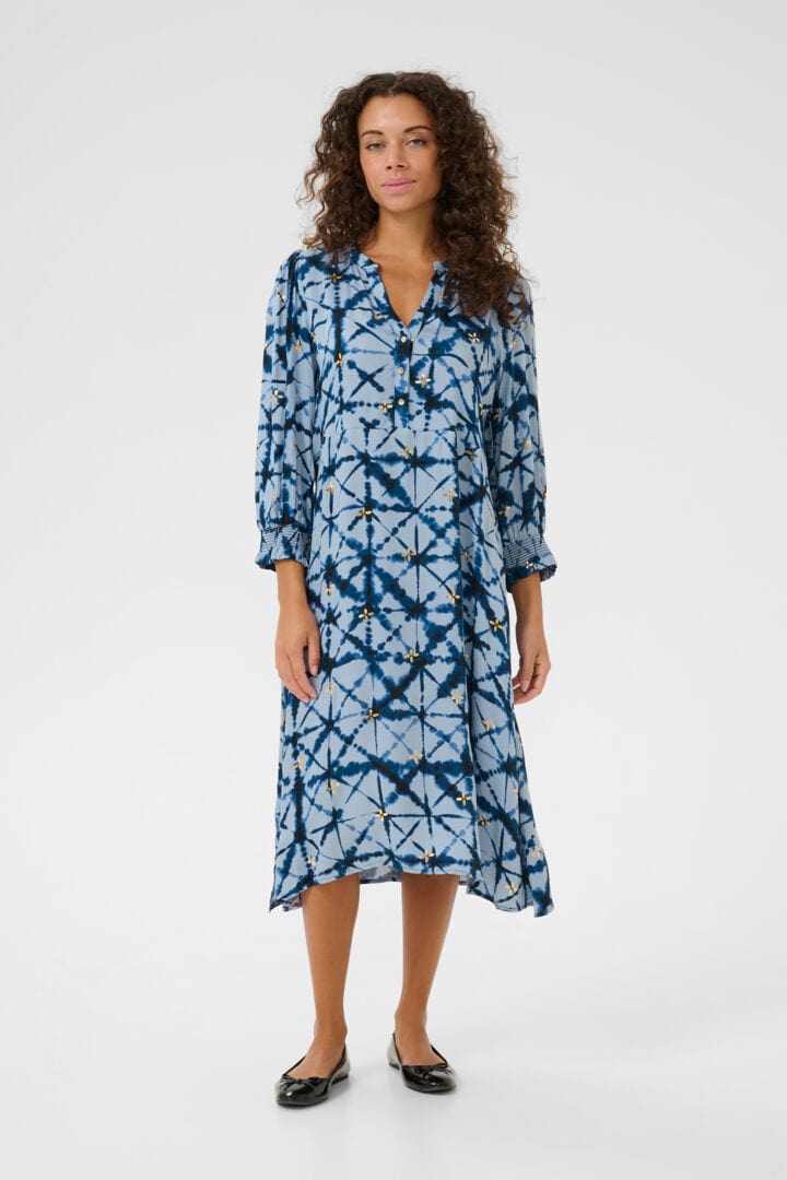 Culture Mingo Dittemarie Dress - Blue Batik