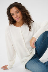 Pre Order Annemarie Scallop Cardigan - Spring Gardenia