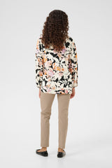 Culture Audrey Bello Blouse - Orange/Pink Flow