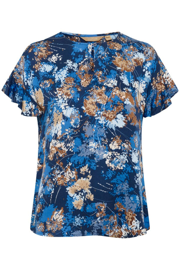 Culture Madi Dittemarie Capsleeve - Blue Flower Foil