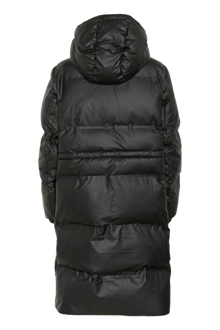 Culture Celinda Coated Long Jacket - Black