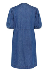 Pulz Berteline Arpa SS Dress - Dark Blue Wash