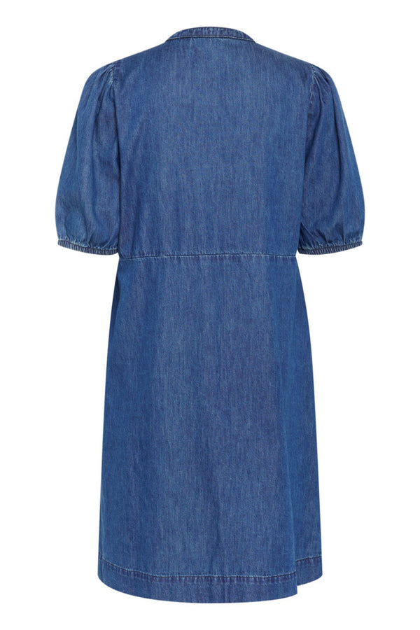 Pulz Berteline Arpa SS Dress - Dark Blue Wash