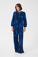 Culture Ashley Chaina Blouse - Blue Graphia