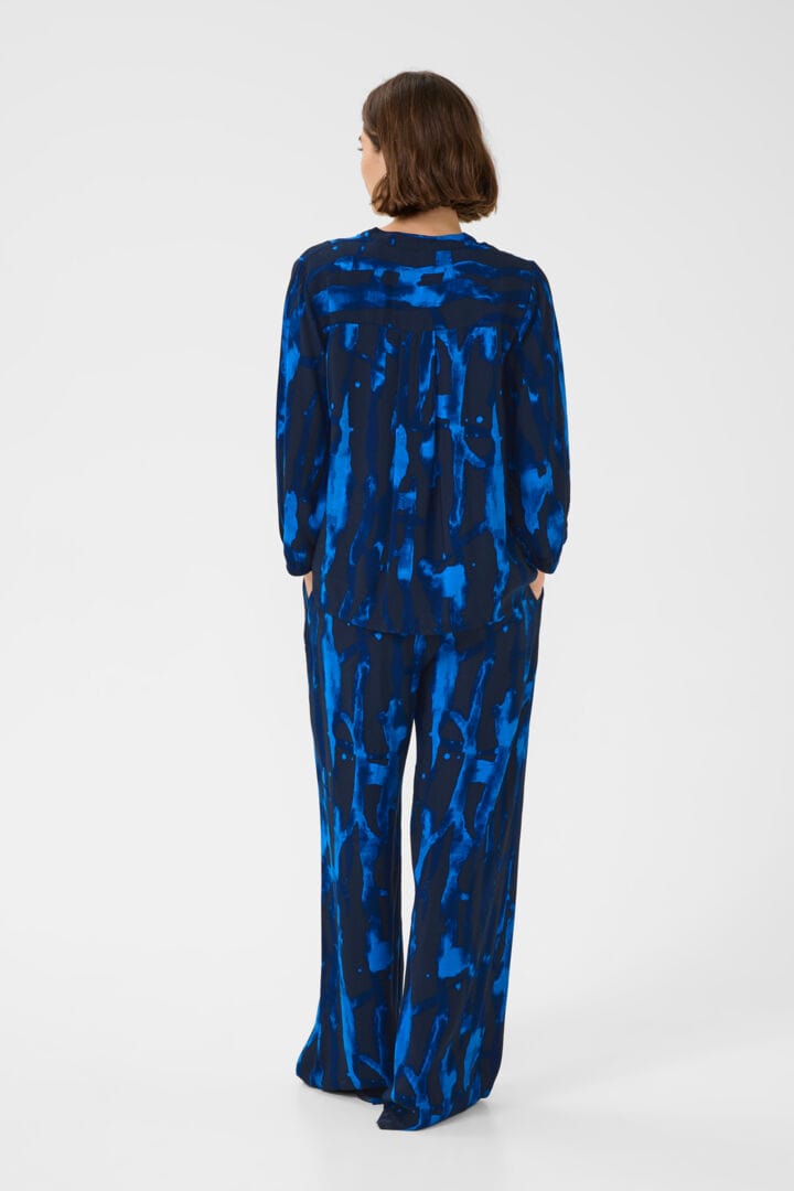 Culture Ashley Chaina Blouse - Blue Graphia