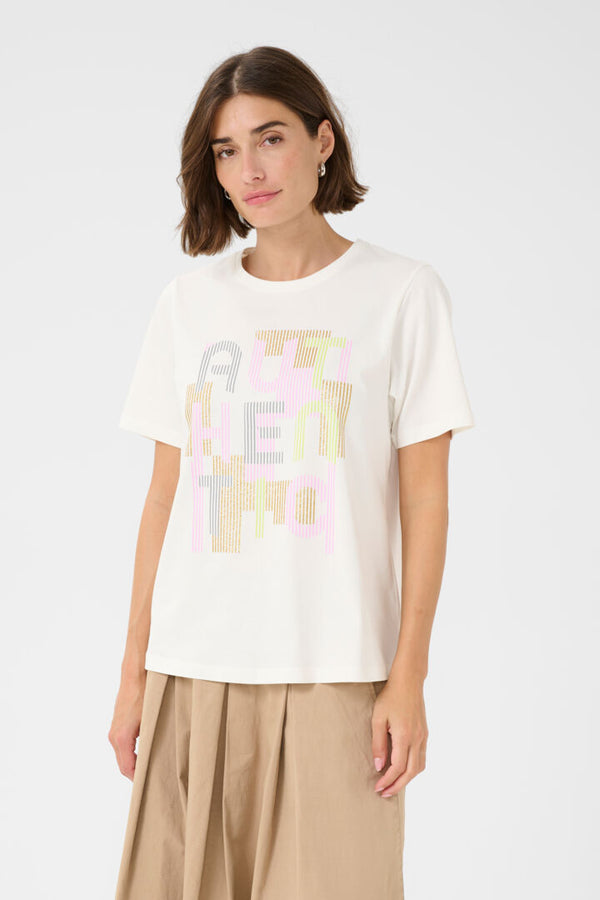 Culture Aula Gith T-shirt - Spring Gardenia