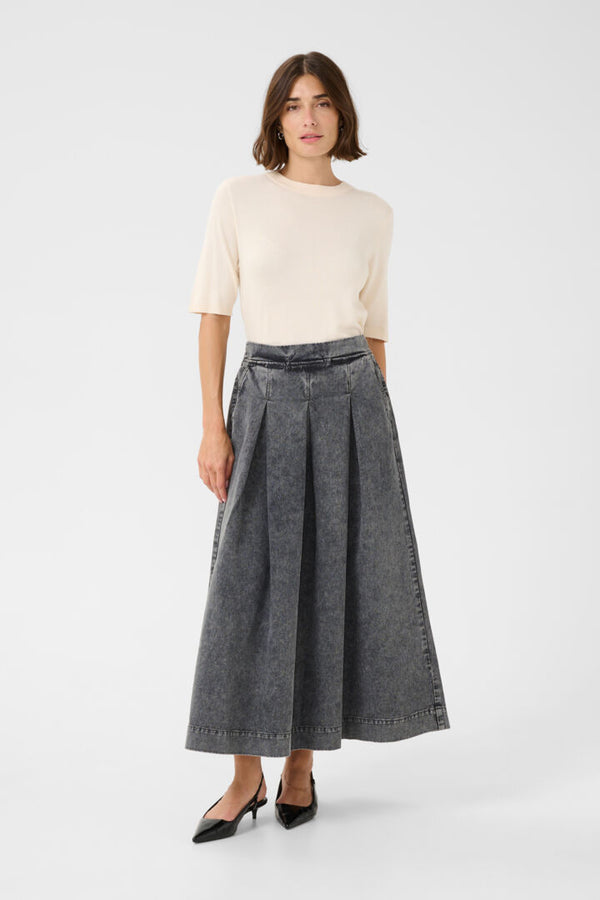 Culture Carlina Skirt - Dark Grey