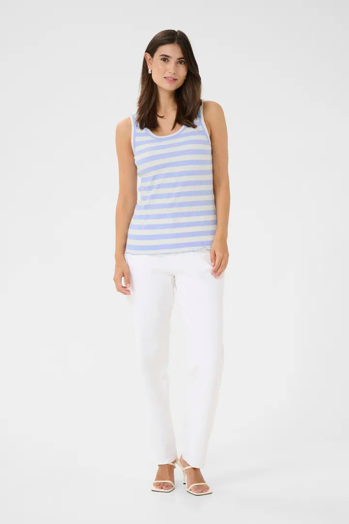 Culture Fiji Dolly Tanktop - Serenity/White Str