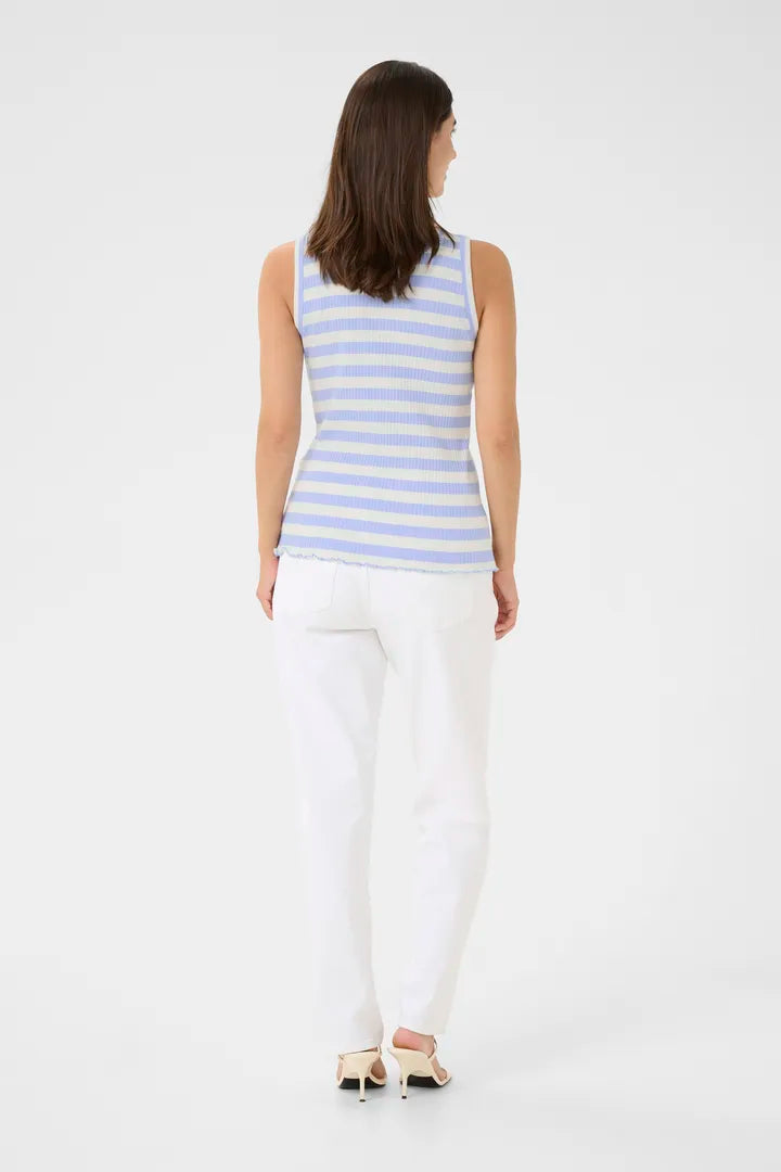 Culture Fiji Dolly Tanktop - Serenity/White Str