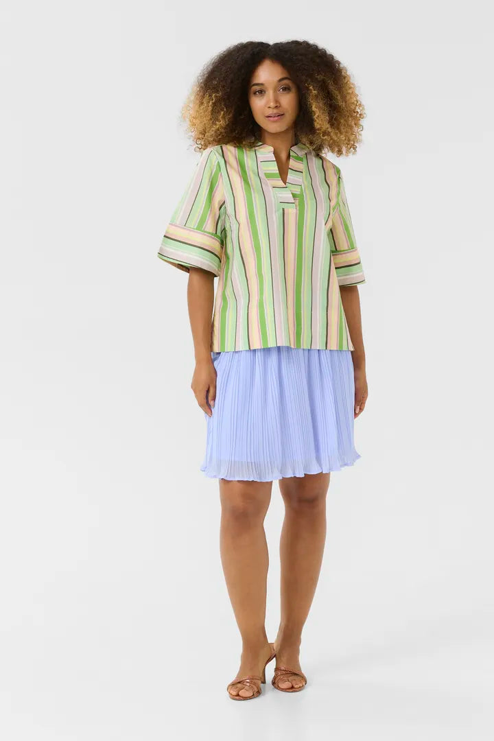 Culture Mola Shirt - Green Stripe
