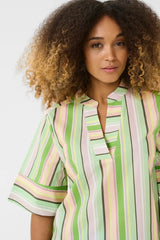 Culture Mola Shirt - Green Stripe