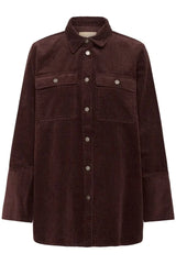 Culture Baele Klay Shirt Jacket  - Bitter Chocolate