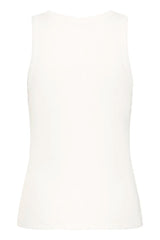 Pulz Allesia Butterfly Tank Top - Bright White