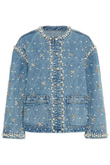 Culture Alys Denim Jacket - Light Blue Wash