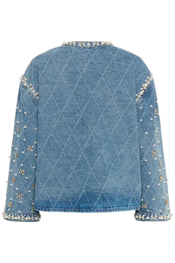 Culture Alys Denim Jacket - Light Blue Wash