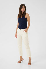 Cultue Brita Cropped Pants - Spring Gardenia