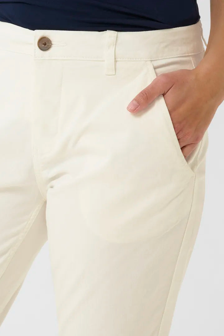 Cultue Brita Cropped Pants - Spring Gardenia