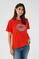 Culture Nuga Gith T-shirt - Fiery Red