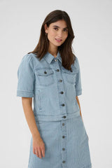 Culture Milky SS Jacket - Blue/White Stripe