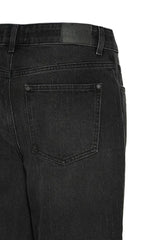 Pulz Vega UHW Jeans Wide Leg - Black Denim