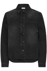 Pulz Caren Shirt - Black Denim