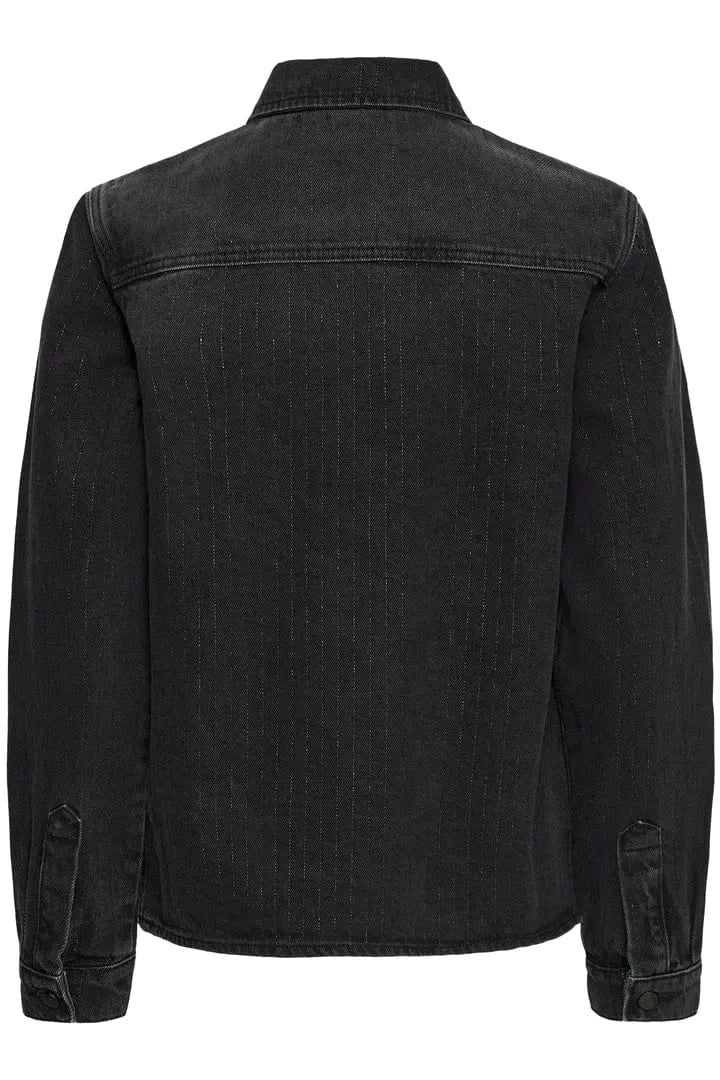Pulz Caren Shirt - Black Denim