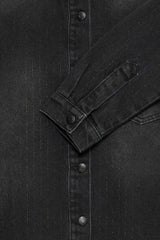 Pulz Caren Shirt - Black Denim