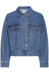 Pulz Gabrielle Denim Jacket - Medium Blue