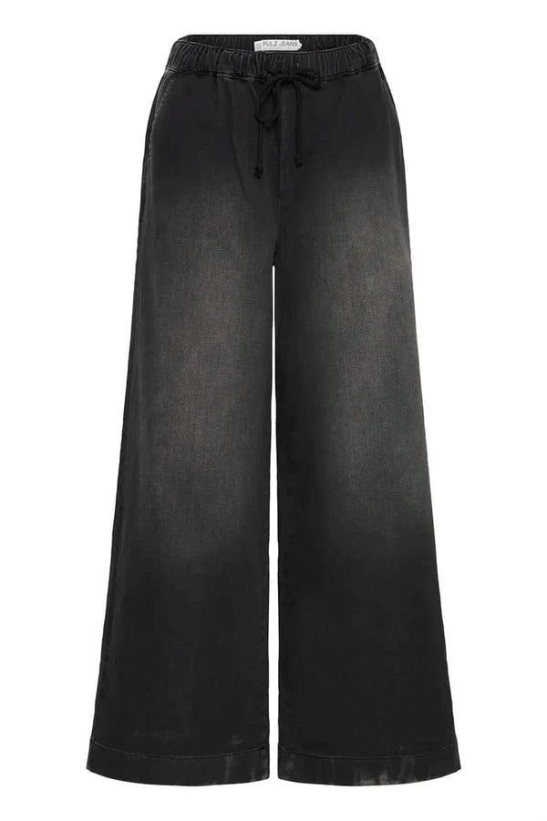 Pulz Raven HW Pant - Black Denim