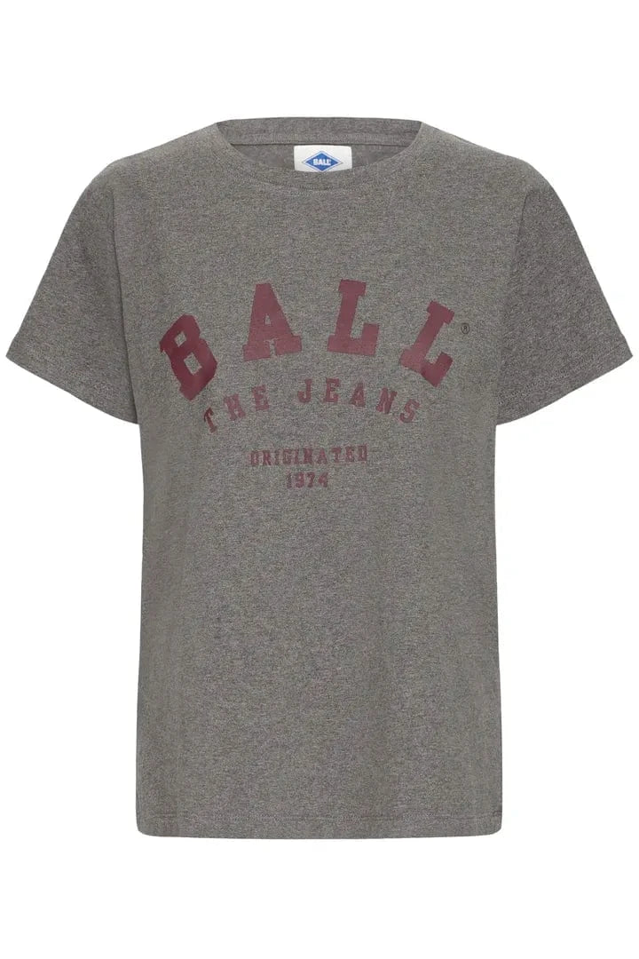 Ball Maldini T-shirt - Dark Grey Melang