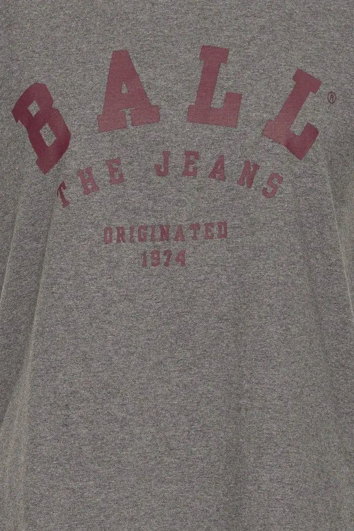 Ball Maldini T-shirt - Dark Grey Melang