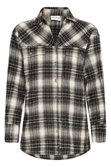 Pulz Katelyn Oversized Shirt - Brown