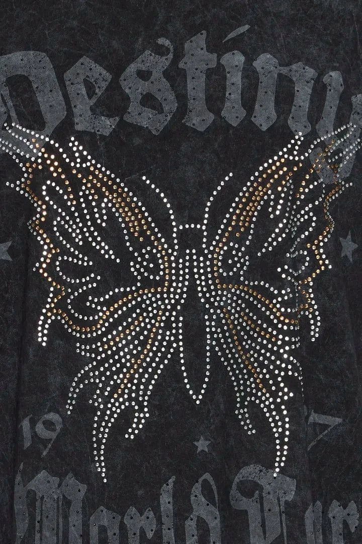 Pulz Sahattie Destiny Tshirt - Dark Grey