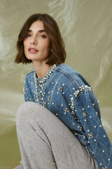 Culture Alys Denim Jacket - Light Blue Wash