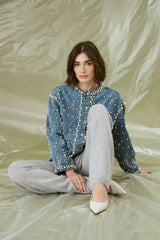 Culture Alys Denim Jacket - Light Blue Wash