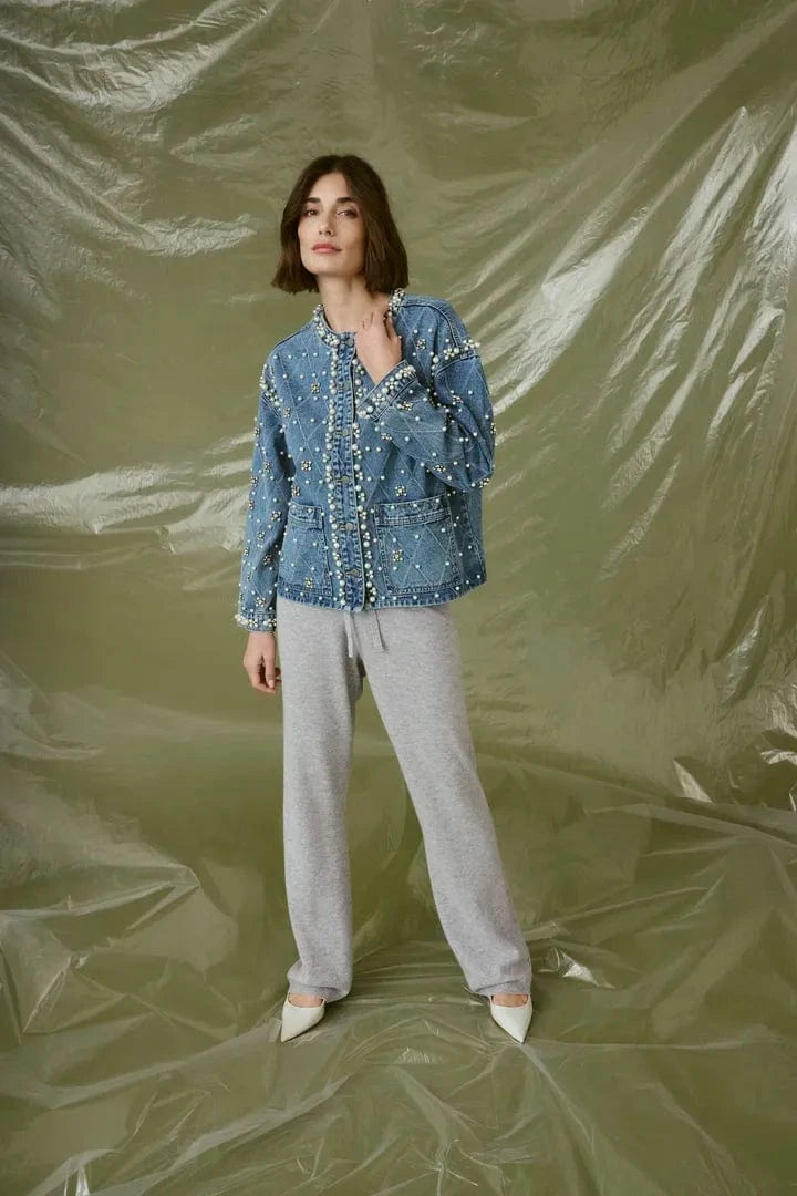 Culture Alys Denim Jacket - Light Blue Wash