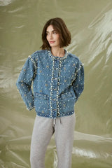 Culture Alys Denim Jacket - Light Blue Wash